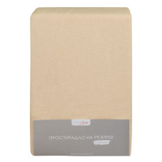 Простирадло махрове на резинці Home Line (бежеве) 140х200х20см 155186