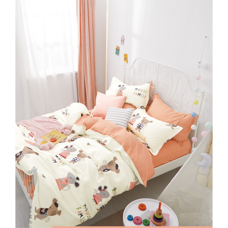 Євро комплект постільної білизни Home Line "Маус фемілі" 152398