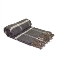 Плед "Марсель Grid" (сіро-білий) 140х200см 151757