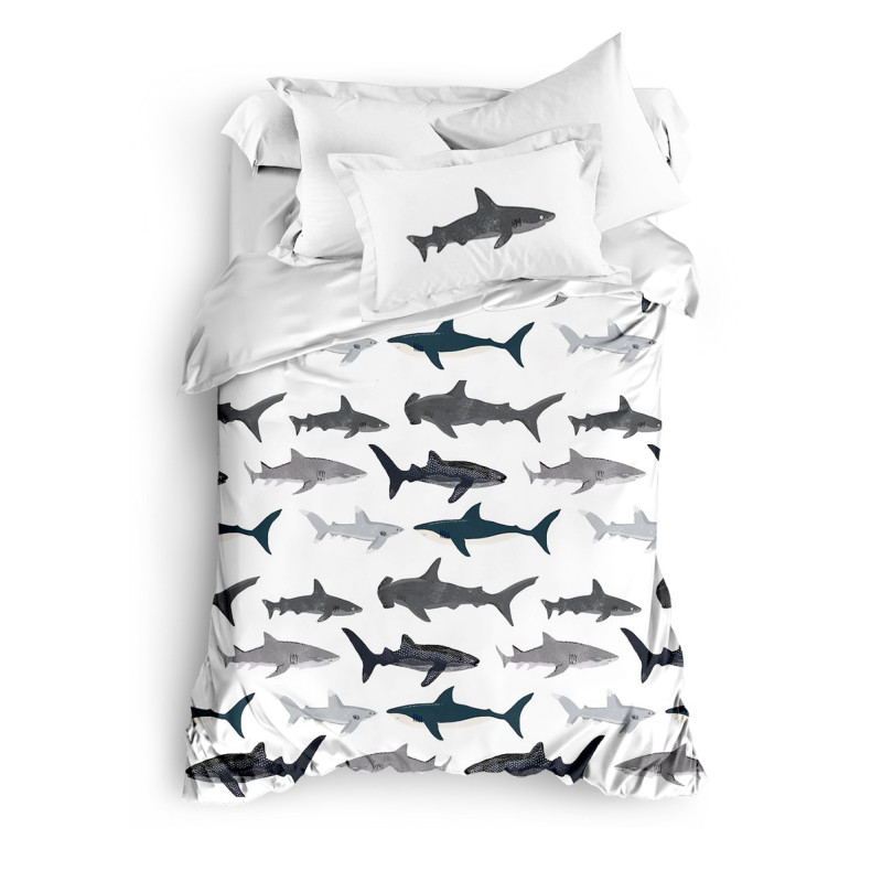 Півтораспальний комплект постільної білизни Home Line "Акули shark" 151343