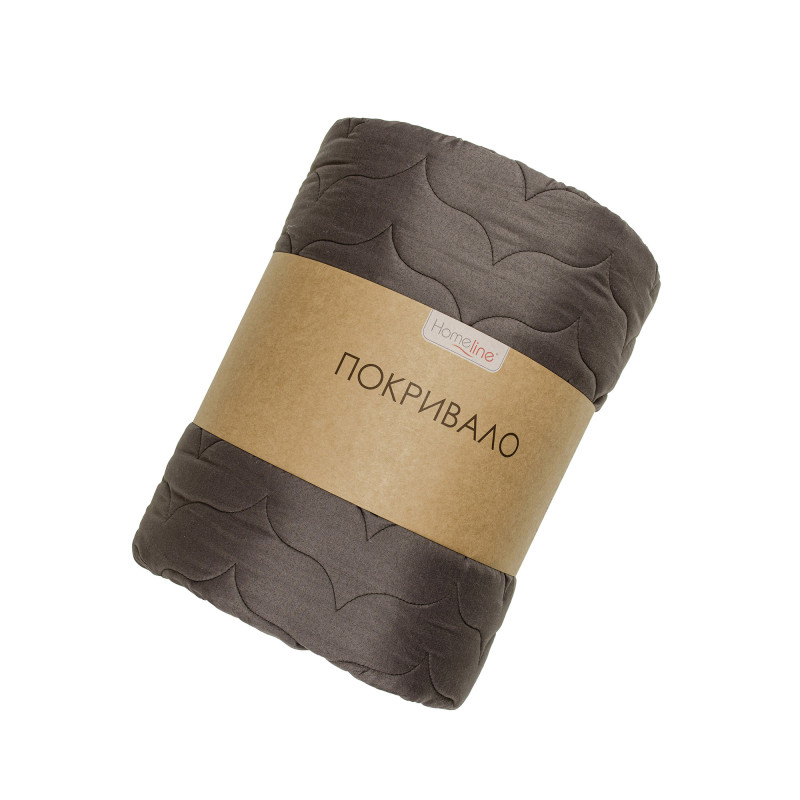Покривало стьобане Home Line 210х240 (шоколад) 178207