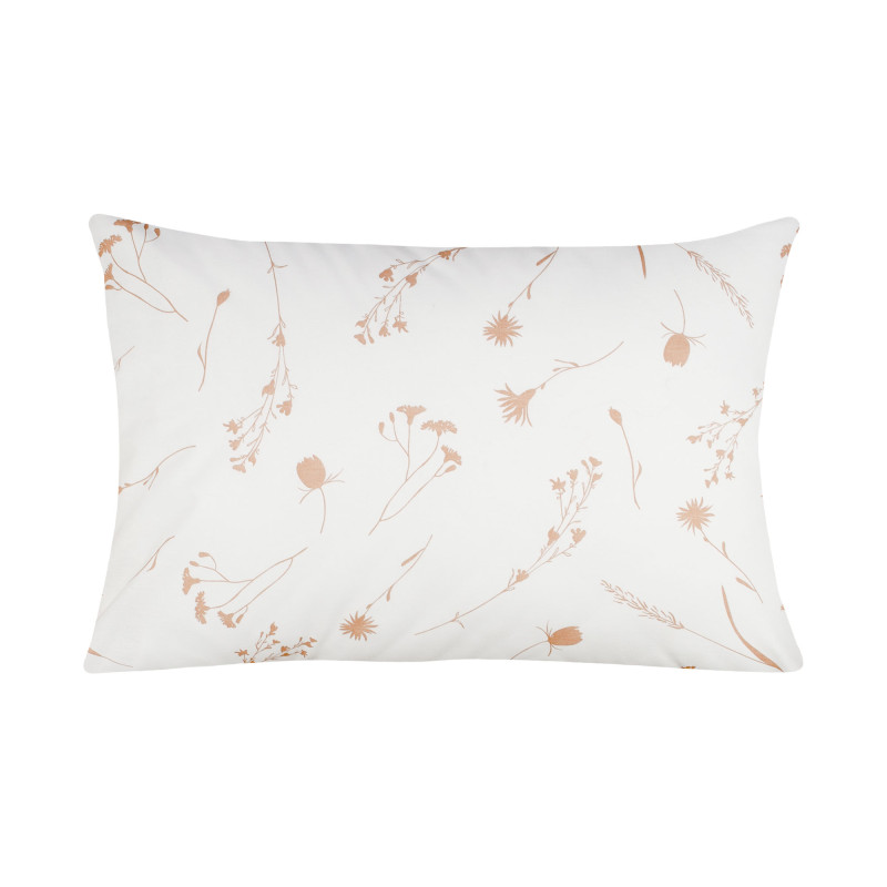 Наволочка бязева Home Line "Волошки бежеві на білому" 50х70см 165382