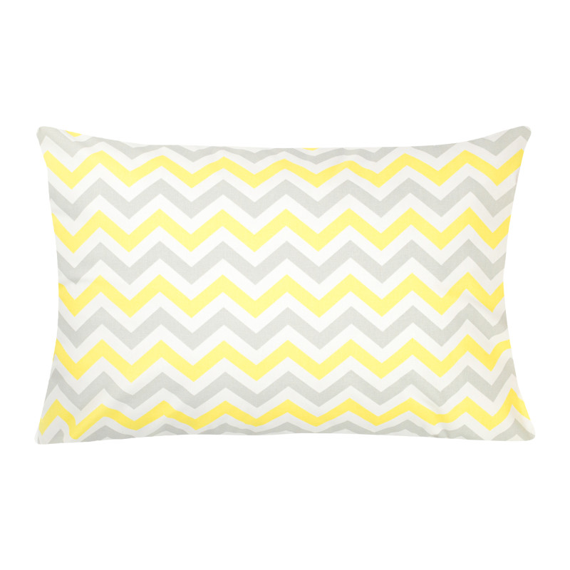 Наволочка бязева Home Line "Зіг заг" (сіро-жовтий) 50х70см 165225