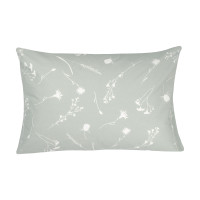 Наволочка бязева Home Line "Волошки сірі та білі на білому та сірому" 50х70см 164244