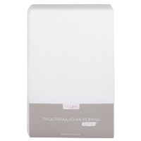 Простирадло махрове на резинці Home Line (біле) 90х200х20см 155180