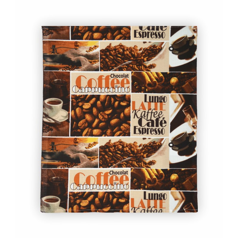 Рушник вафельний кухонний Home Line  "Кава" 50х60см 135107