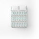 Простирадло бязеве Home Line "Хвиля" (бірюзова) 145х215см 163845