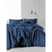 Сімейний комплект постільної білизни Limasso "Snowflake dressblue" (синій) 147924