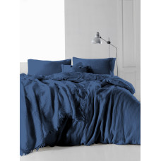 Сімейний комплект постільної білизни Limasso "Snowflake dressblue" (синій) 147924