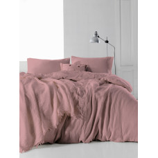 Сімейний комплект постільної білизни Limasso "Snowflake palemauve" (ліловий) 147918