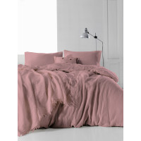 Євро комплект постільної білизни Limasso "Snowflake palemauve" (ліловий) 147910