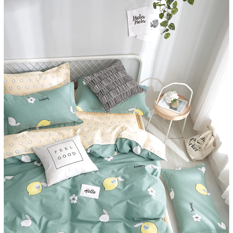Сімейний комплект постільної білизни Home Line "Лимон" 142682