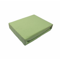 Простирадло трикотажне на резинці (салатове) 140х200см 142628