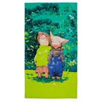 Рушник вафельний кухонний Home Line "Хрюшина родина" 35х61см 141437