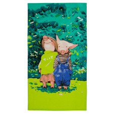 Рушник вафельний кухонний Home Line "Хрюшина родина" 35х61см 141437