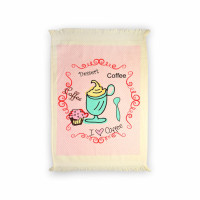 Рушник велюровий кухонний Home Line "Рожева кава" 40х60см 138313