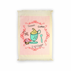 Рушник велюровий кухонний Home Line "Рожева кава" 40х60см 138313