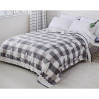 Ковдра ткана Home Line 200х220см "Ялинка" (сіра) 137649