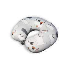 Подушка-рогалик дорожня Home Line "Киця" 30х30см 137061