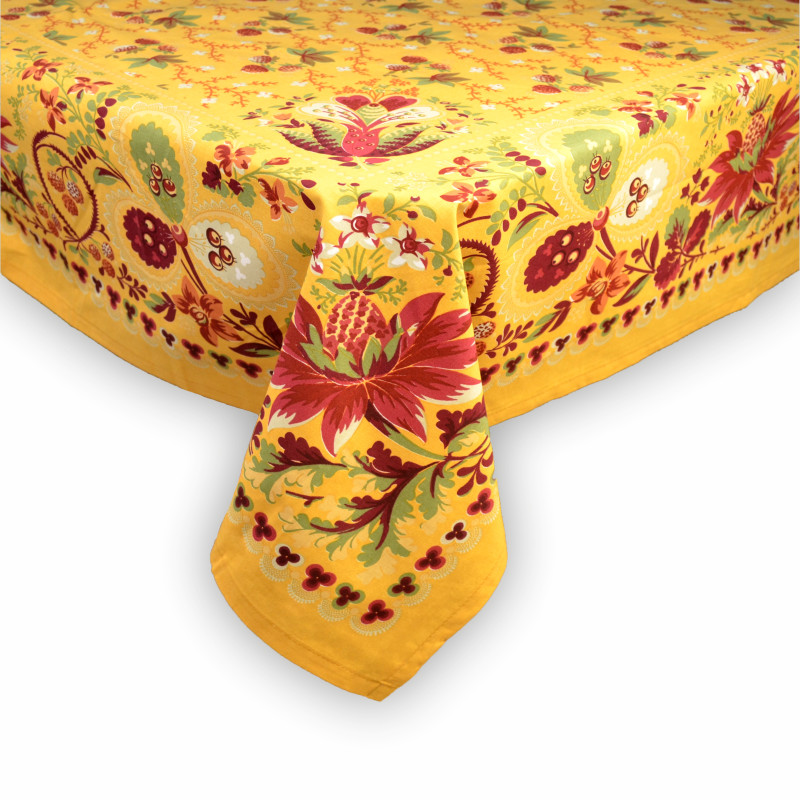 Скатертина "Ягідки" (кремова) 185х235см 135088