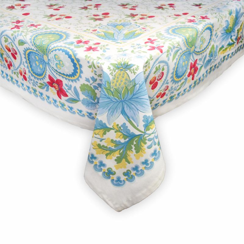 Скатертина "Ягідки" (біла) 190х230см 135085