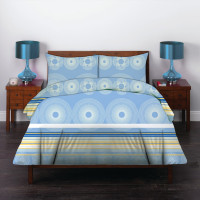 Двоспальний комплект постільної білизни Home Line "Рондо" (блакитний) 134702
