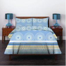 Півтораспальний комплект постільної білизни Home Line "Рондо" (блакитний) 134701