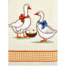 Рушник махровий кухонний Home Line "Гуси" (кремовий) 40х60см 134484