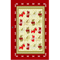 Рушник вафельний кухонний Home Line "Собаки з бантиками" 45х60см 133629