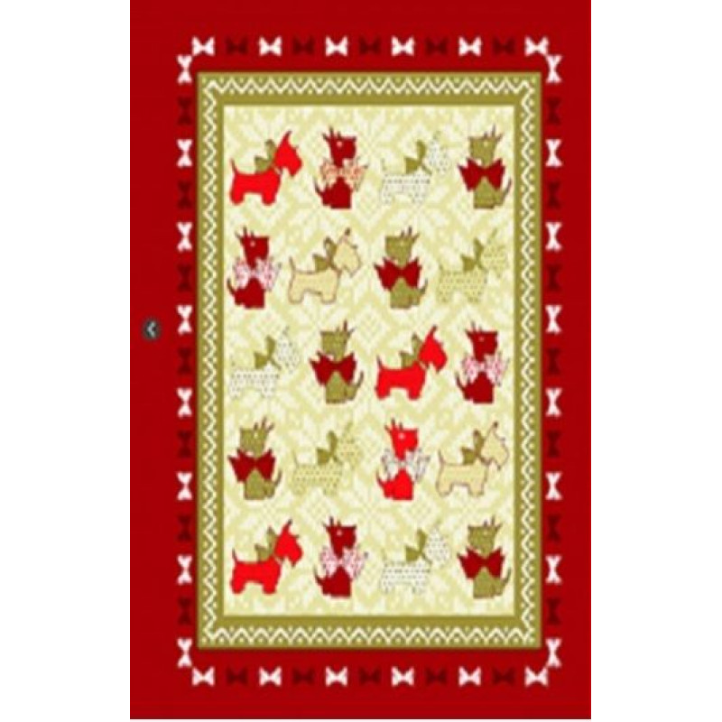 Рушник вафельний кухонний Home Line "Собаки з бантиками" 45х60см 133629