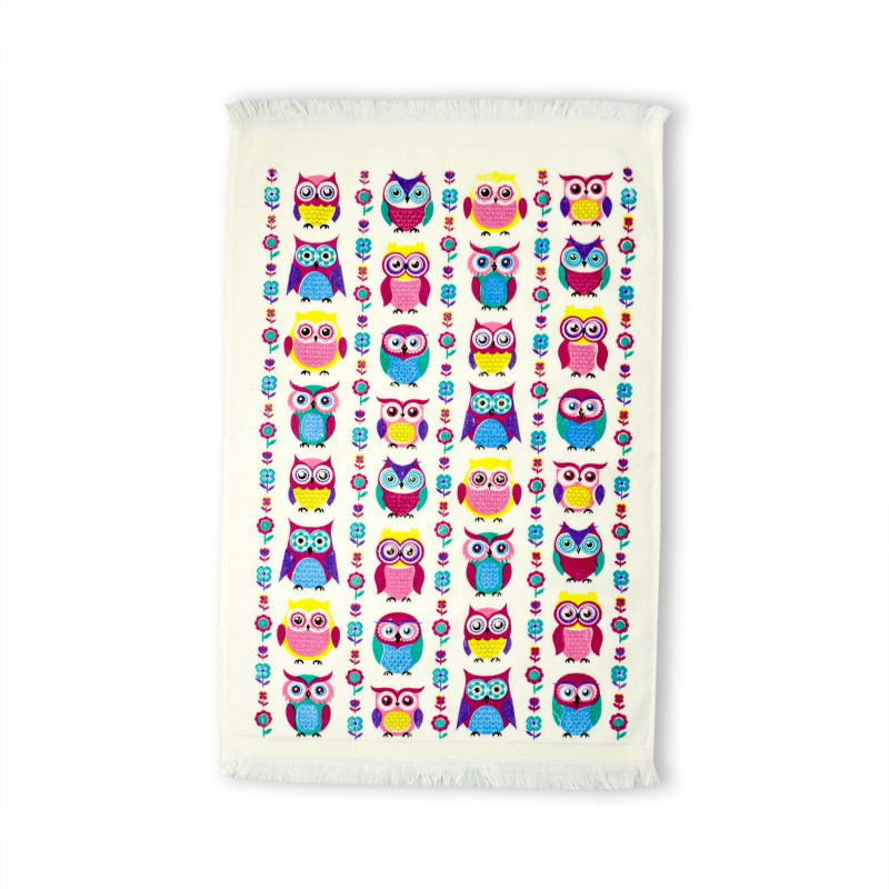 Рушник велюровий кухонний Home Line "Розмаїті сови" 40х60см 133415