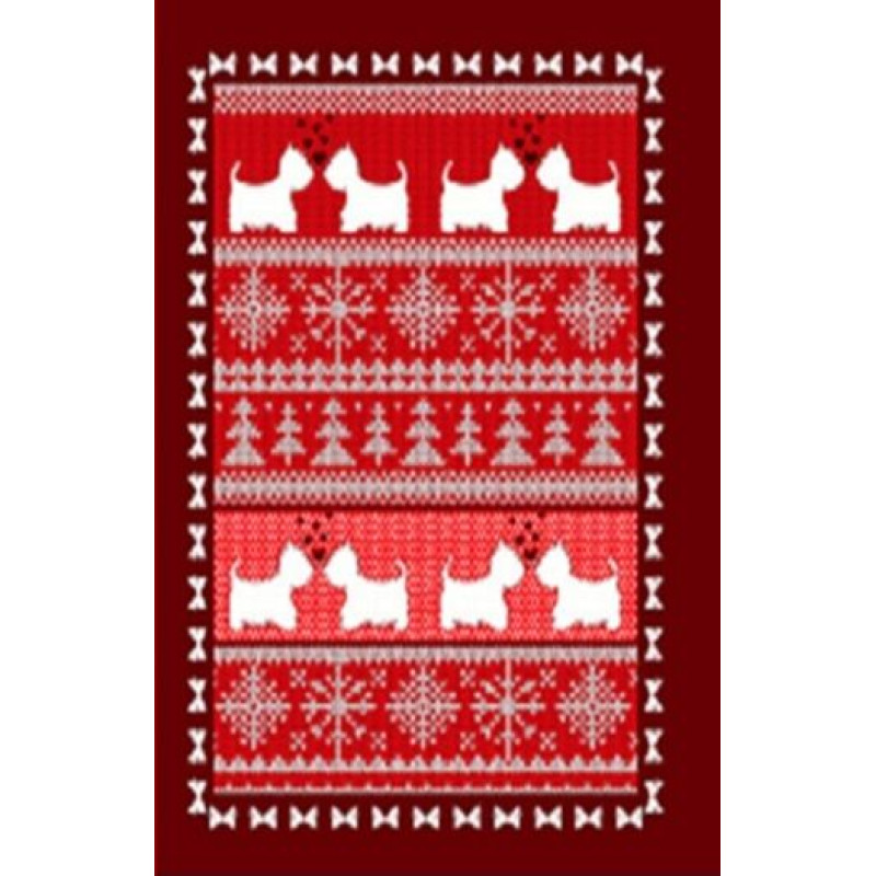 Рушник вафельний кухонний Home Line "Собаки" (червоний) 45х60см 132305