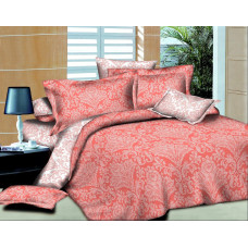 Півтораспальний комплект постільної білизни Home Line "Аврора" (кораловий) 130488