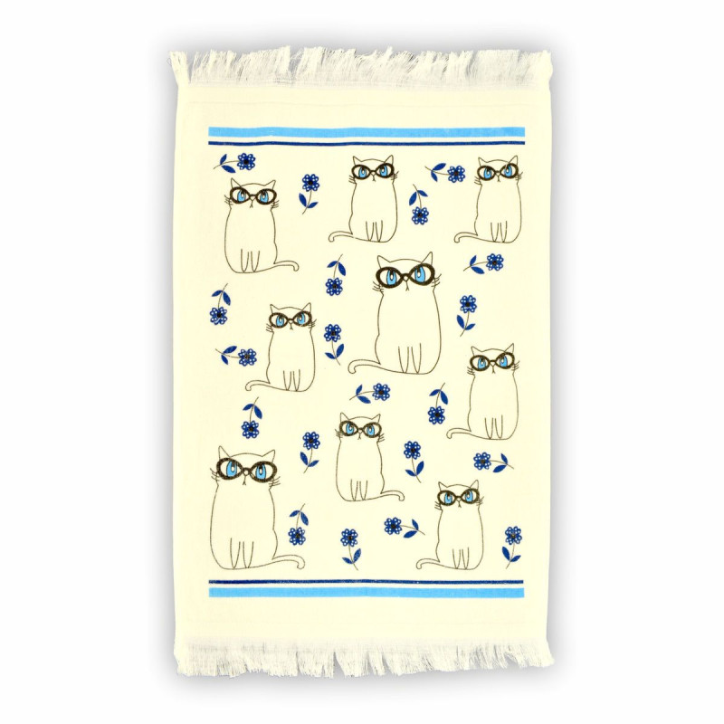 Рушник велюровий кухонний Home Line  "Кіт професор" 40х60см 129330