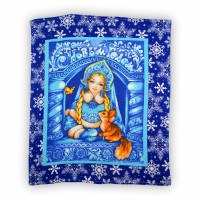 Рушник вафельний кухонний Home Line "Снігурочка" 50х60см 129293