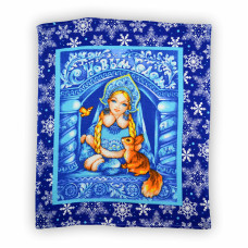 Рушник вафельний кухонний Home Line "Снігурочка" 50х60см 129293