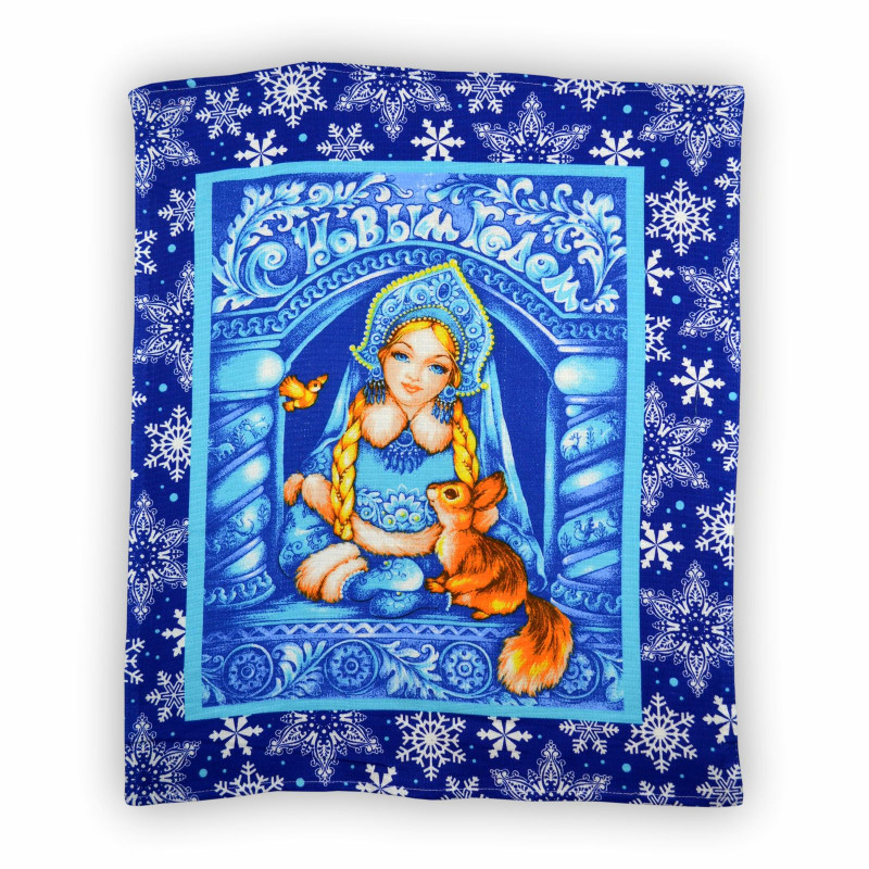 Рушник вафельний кухонний Home Line "Снігурочка" 50х60см 129293