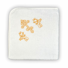 Рушник махровий Home Line "Крижма" (золотий), 90х90см 128579