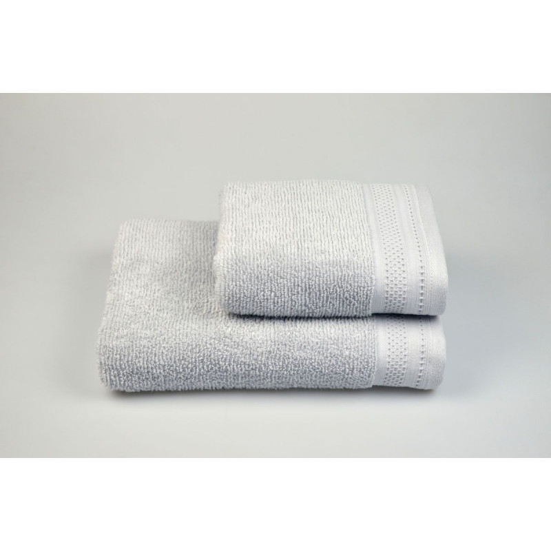 Рушник махровий Home Line "Microcotton" (сірий), 68х127см 126270