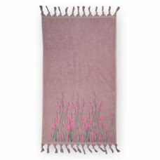 Рушник велюровий Home Line "Spring" (рожевий), 68х127см 126242