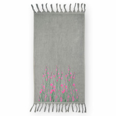 Рушник велюровий Home Line "Spring" (сірий), 50х85см 126240
