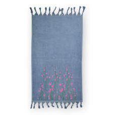 Рушник велюровий Home Line "Spring" (синій), 50х85см 126237