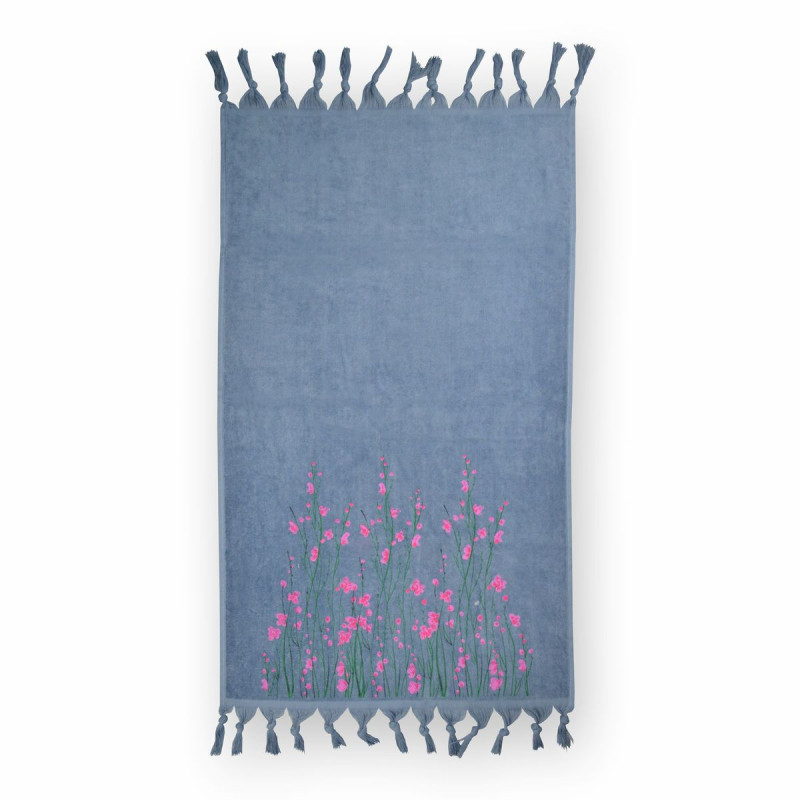 Рушник велюровий Home Line "Spring" (синій), 50х85см 126237