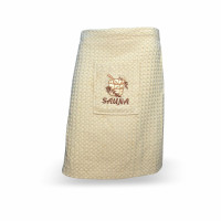 Рушник махровий для сауни Home Line "Sauna" (бежевий), 55х160см 126186