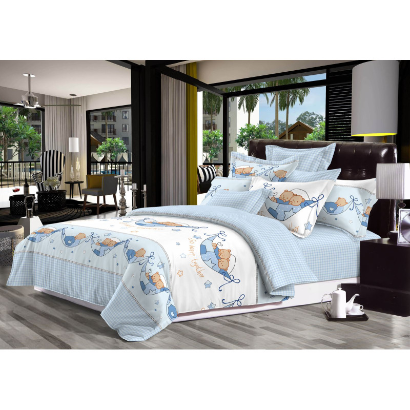 Дитячий комплект постільної білизни Home Line "Разом веселіше" (блакитний) 125856