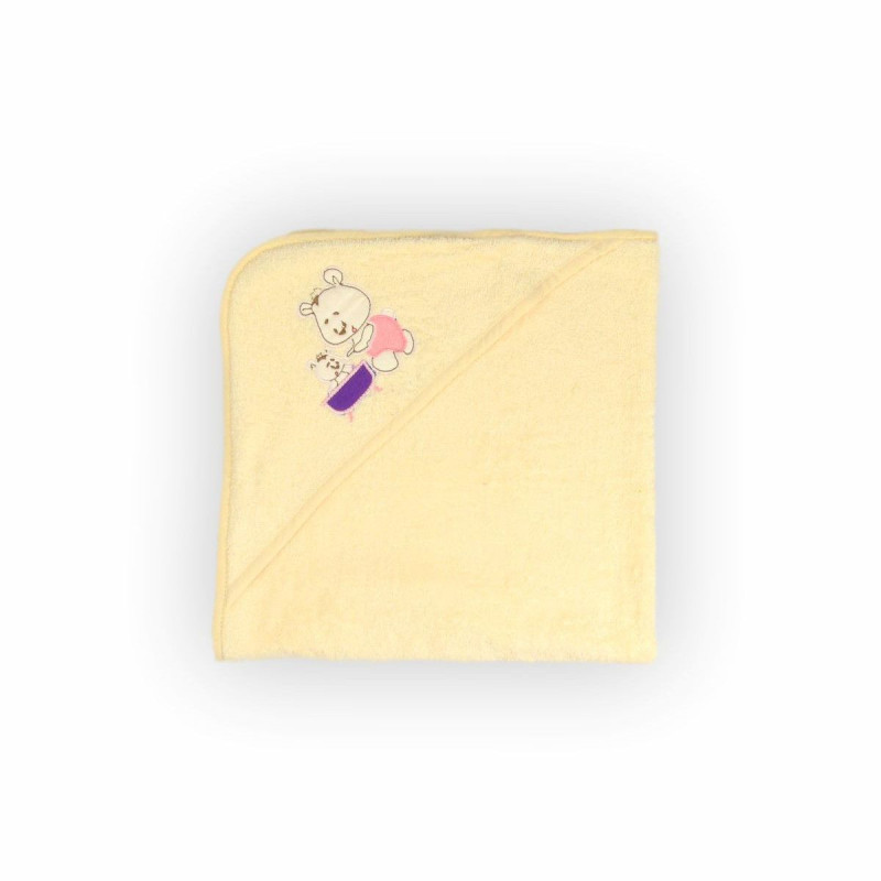 Рушник (куточок) махровий Home Line "Веселе купання" (кремовий), 75x75см 125409