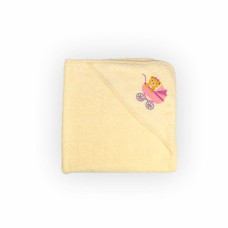 Рушник (куточок) махровий Home Line "Немовля" (кремовий), 75x75см 125408