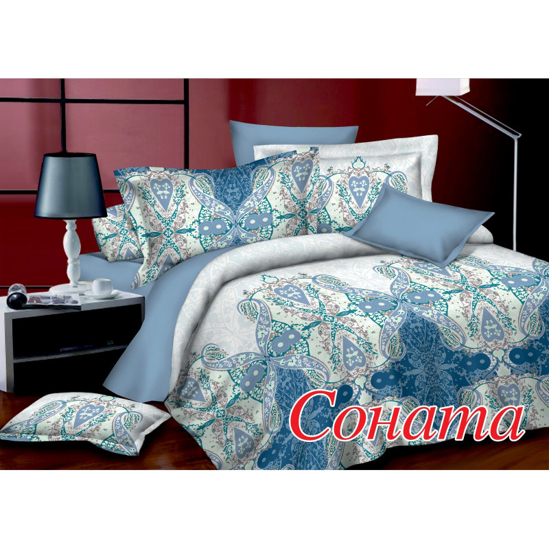 Півтораспальний комплект постільної білизни Home Line "Соната" 123431