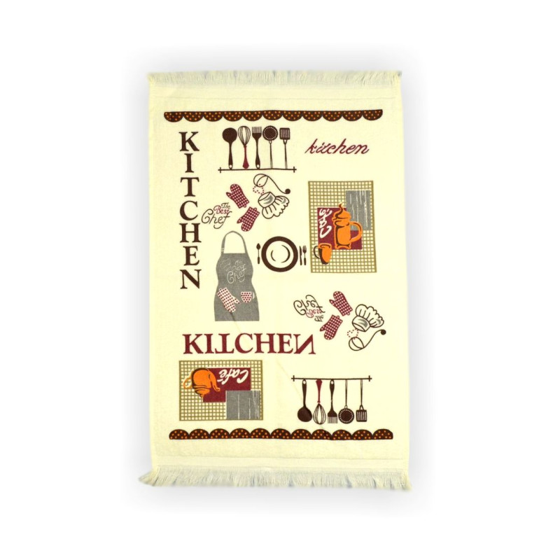 Рушник велюровий кухонний Akipek "Кухня" 40х60см 123334