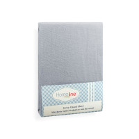 Простирадло махрове на резинці Home Line (темно-сіре) 180х200см 123217